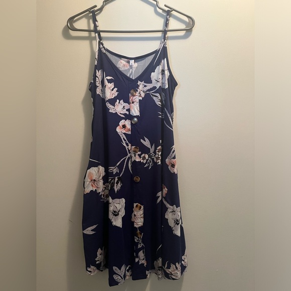 Wneedu Women's Summer Button Down Casual Beach Cover Up Dress sz S - Picture 2 of 9